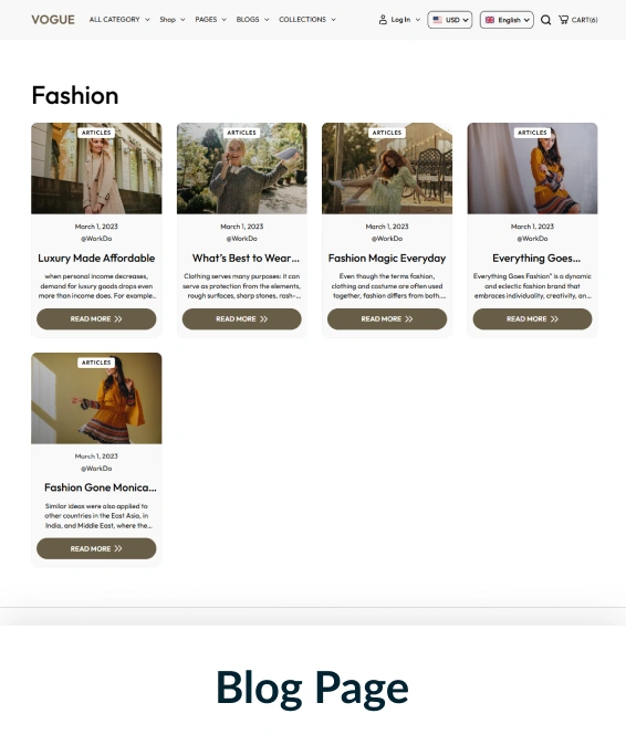 Vogue Shopify Theme
