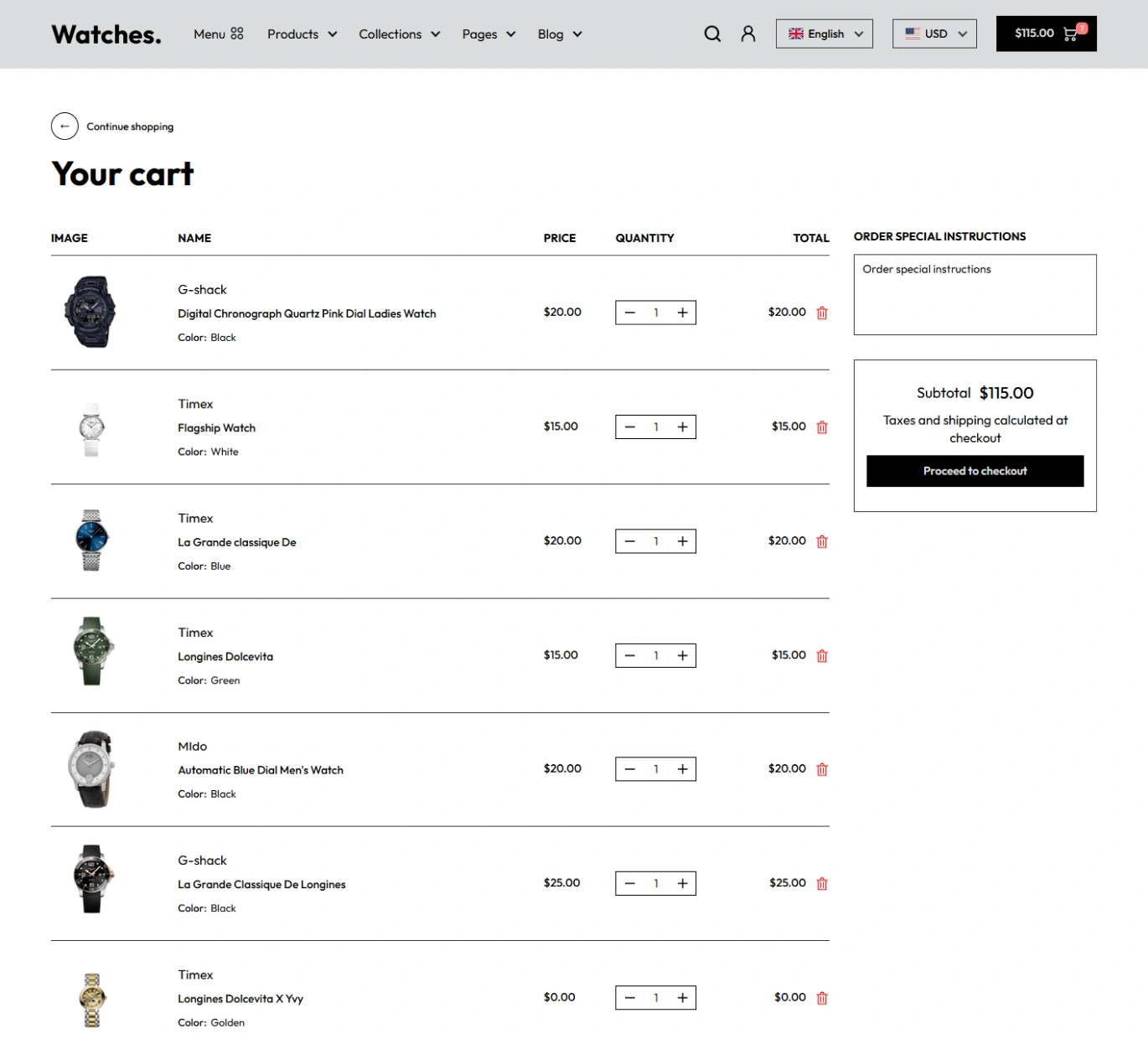 Watches Shopify Theme - WorkDo