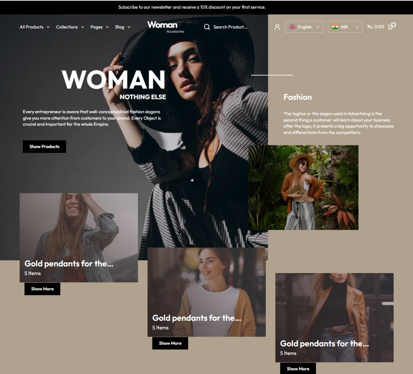 Women Accessories Shopify Theme - WorkDo