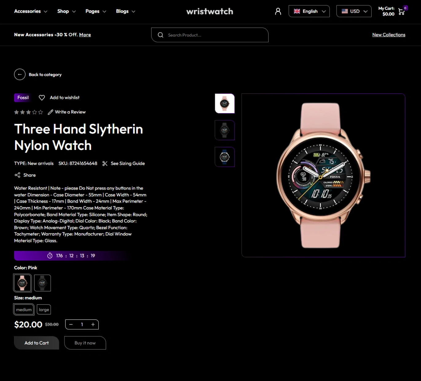 Wrist Watch Shopify Theme - WorkDo