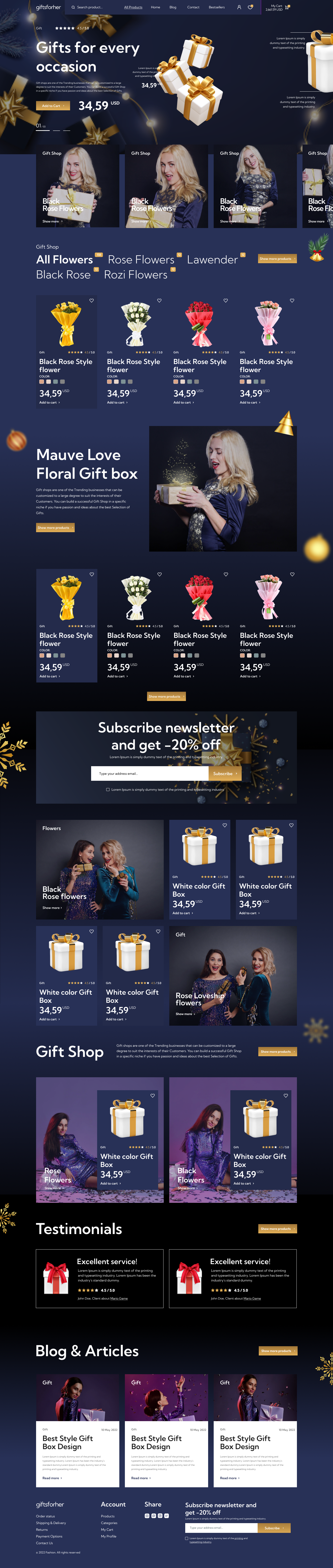 Gifts For Her – Mobile Apps for eCommerceGo SaaS
