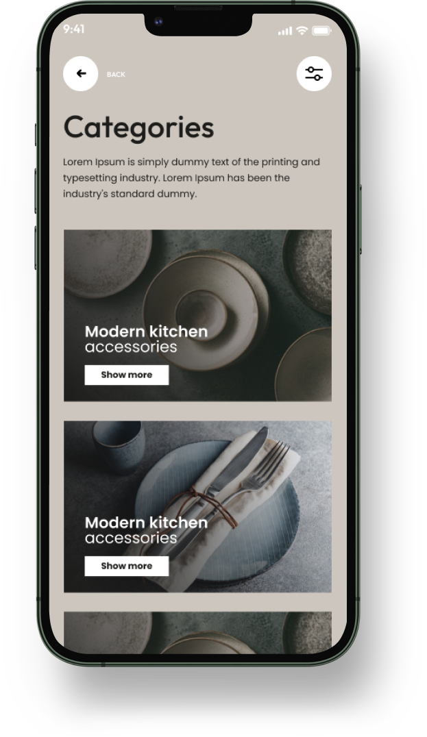 Kitchen – Mobile Apps for eCommerceGo SaaS