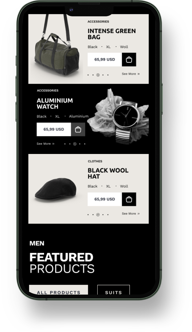 Menswear – Mobile Apps for eCommerceGo SaaS