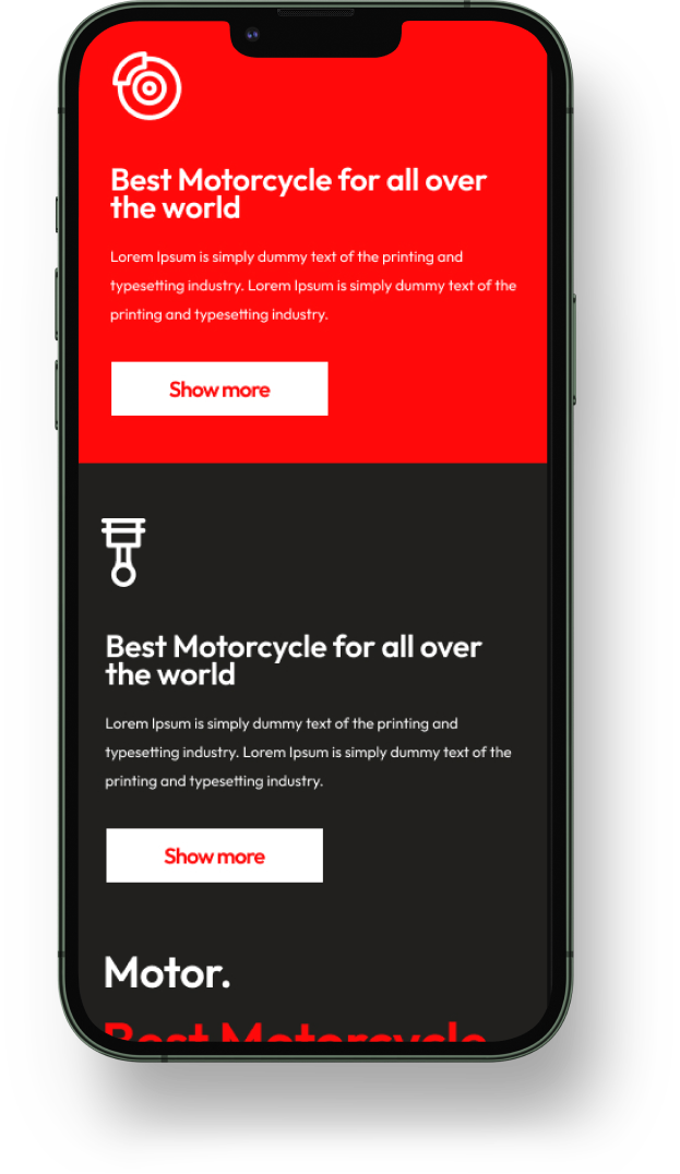 Motorcycle – Mobile Apps for eCommerceGo SaaS