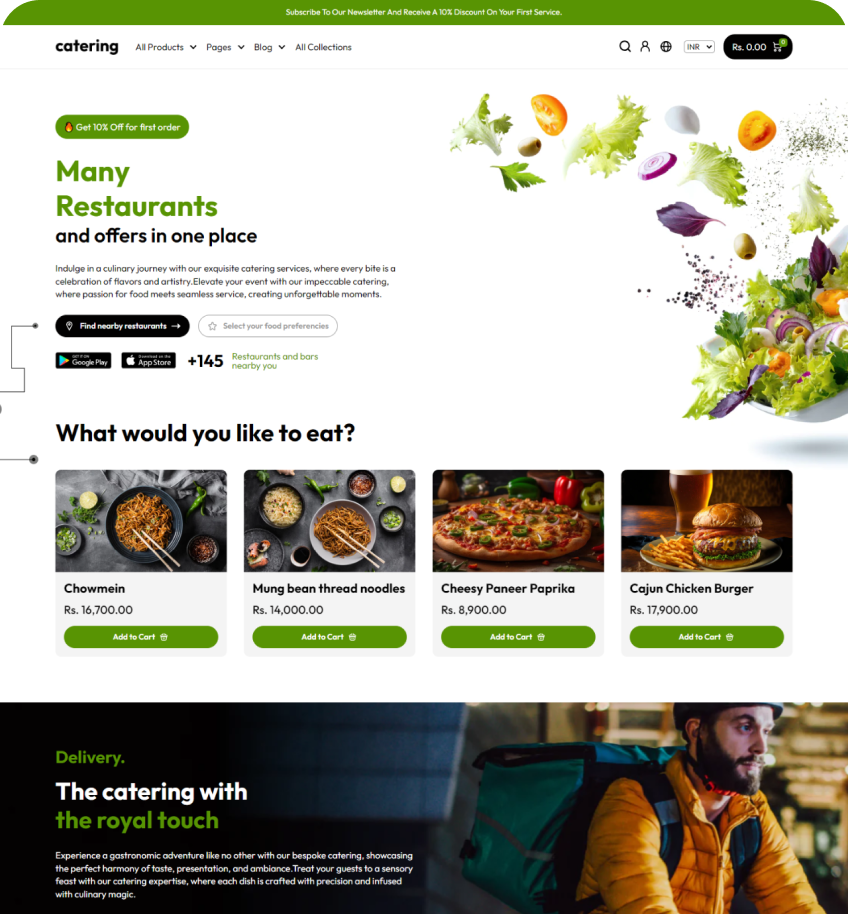 Catering Shopify Theme