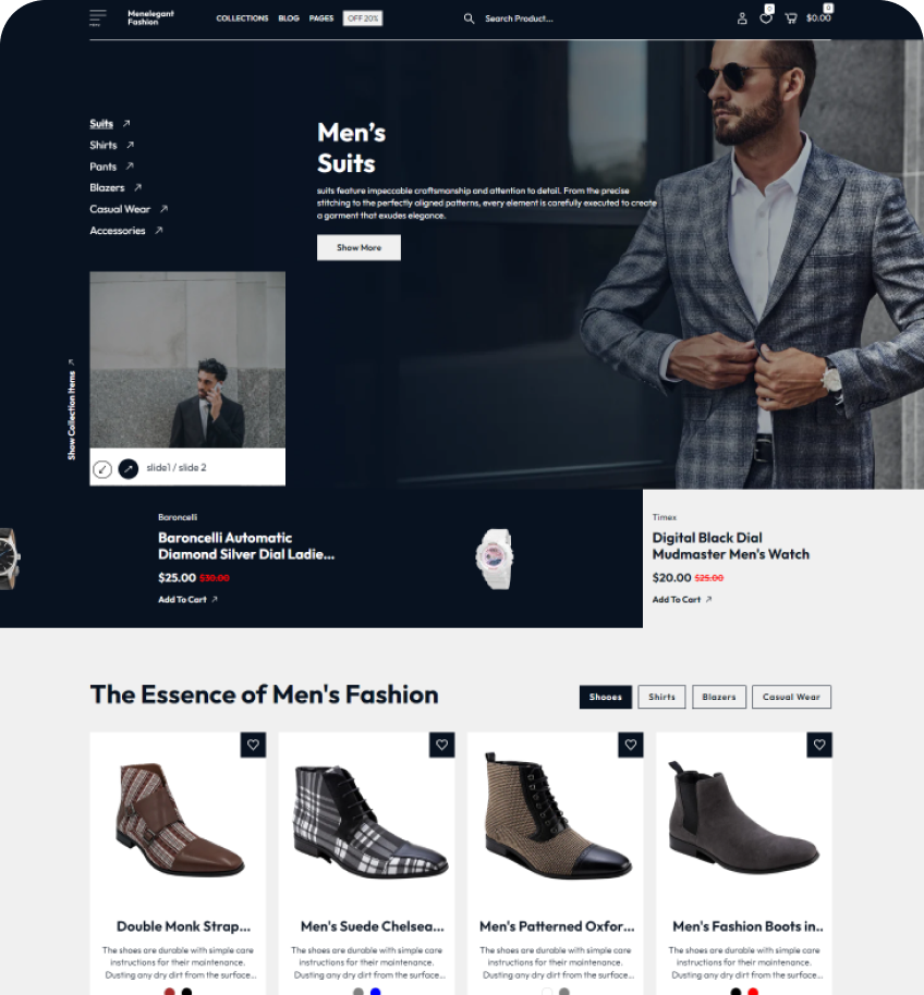 Men Elegant Fashion Shopify Theme