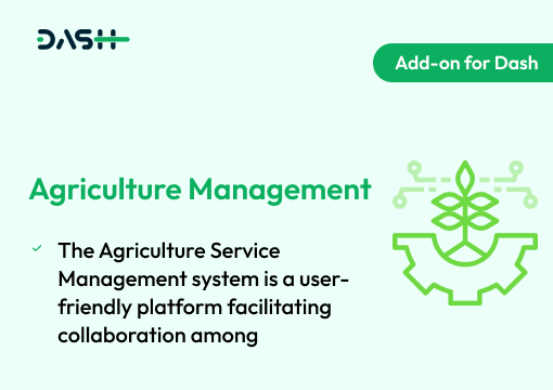 Agriculture Management – Dash SaaS Add-on