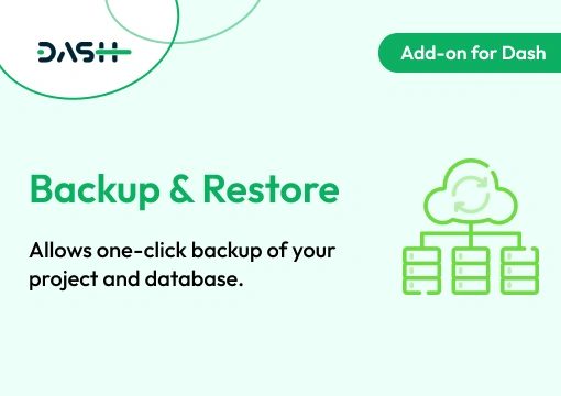 Backup & Restore – Dash SaaS Add-On