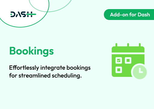 Bookings – Dash SaaS Add-on