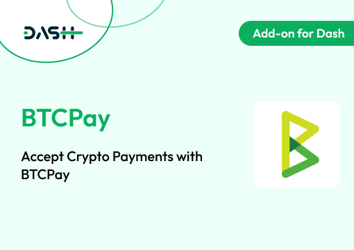 BTCPay – Dash SaaS Add-On