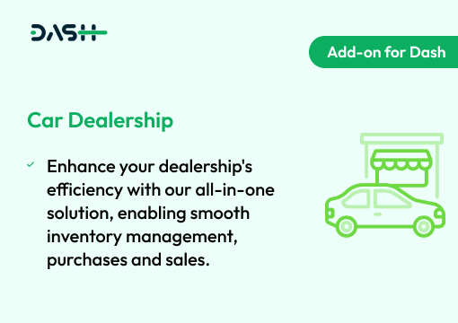 Car Dealership – Dash SaaS Add-on