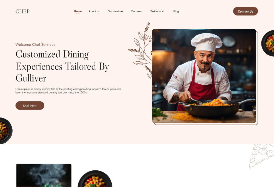 Chef Services – BookingGo SaaS Add-on