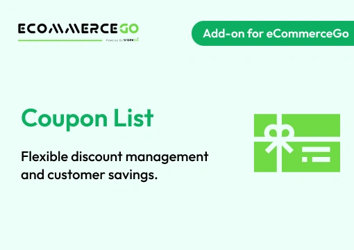 Coupon List – eCommerceGo Add-On
