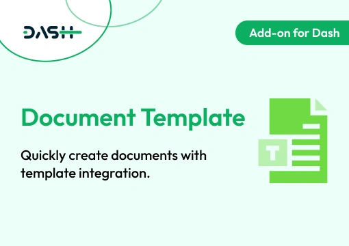 Document Template – Dash SaaS Add-On