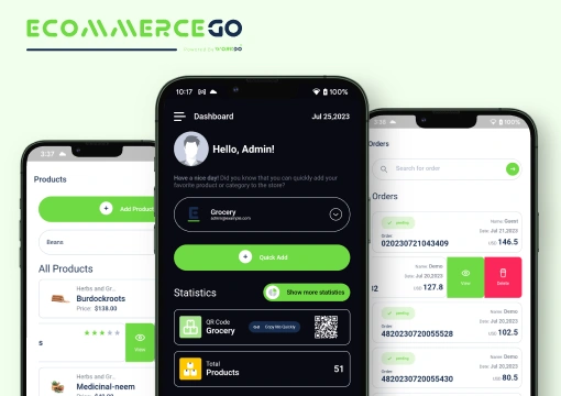 eCommerceGo SaaS Seller Apps