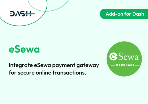 Esewa – Dash SaaS Add-On