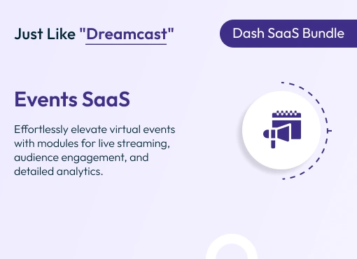 Events SaaS – Dash SaaS Bundle