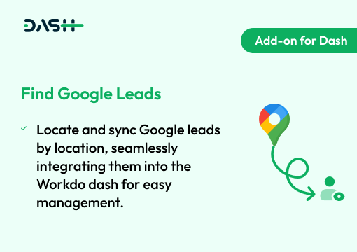 Find Google Leads – Dash SaaS Add-on