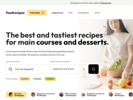 Food Recipes e-Shop