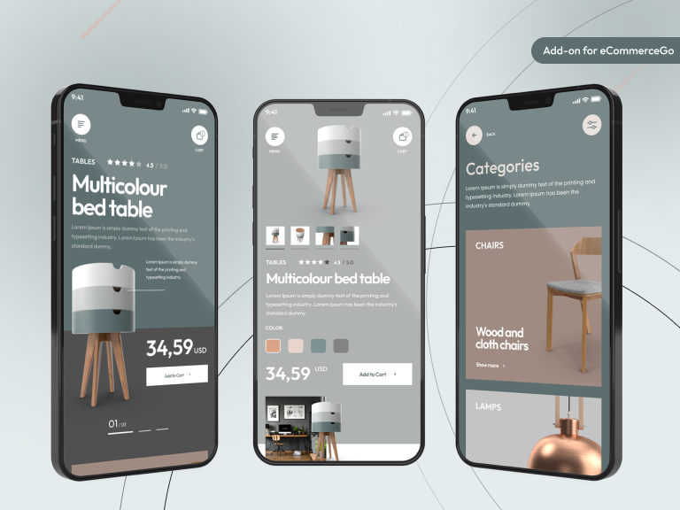 Home Decor Android App Add-on for eCommerceGo