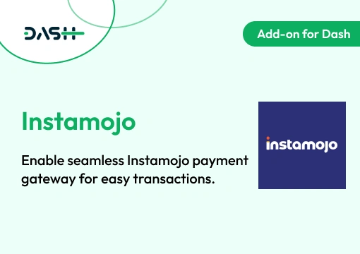 Instamojo – Dash SaaS Add-On