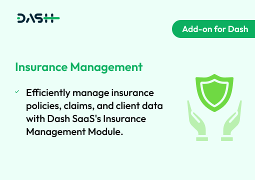 Insurance Management – Dash SaaS Add-on