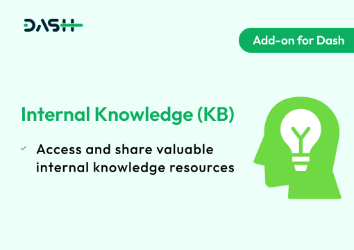 Internal Knowledge (KB) – Dash SaaS Add-on