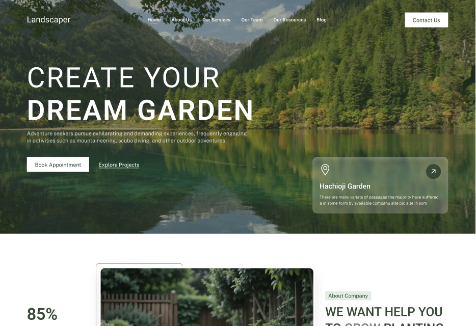 Landscaper – Bookinggo Saas Add-On
