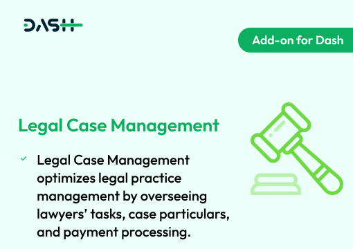 Legal Case Management – Dash SaaS Add-on