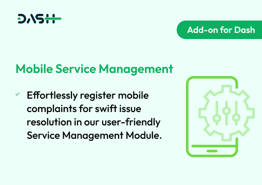 Mobile Service Management – Dash SaaS Add-on