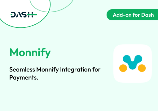 Monnify – Dash SaaS Add-on