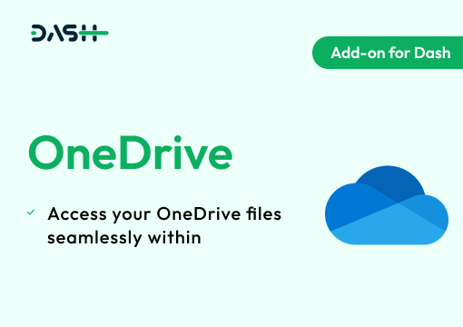 OneDrive – Dash SaaS Add-on