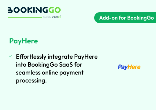 Payhere – BookingGo SaaS Add-on