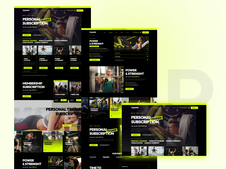 Personal Trainer Opencart Theme