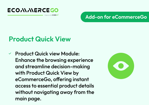 Product Quick View – eCommerceGo Addon
