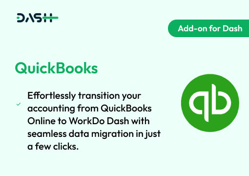 QuickBooks – Dash SaaS Add-on