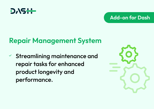 Repair Management System – Dash SaaS Add-on
