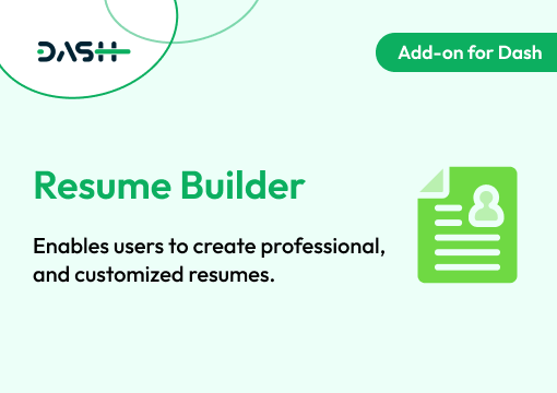 Resume Builder – Dash SaaS Add-On