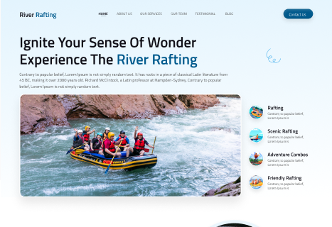 River Rafting – BookingGo SaaS Add-on