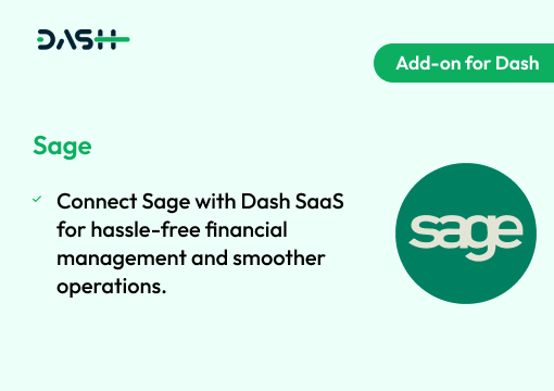 Sage – Dash SaaS Add-on
