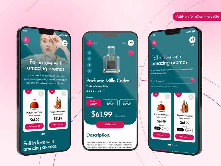 Scent Android App Add-on for eCommerceGo