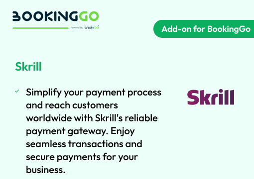 Skrill – BookingGo SaaS Add-on