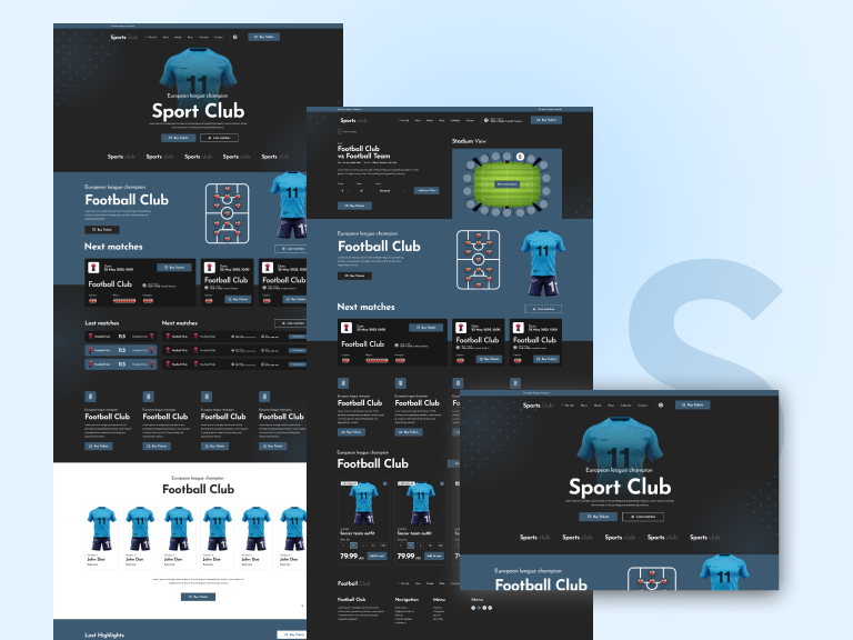 Sports Club WordPress Theme
