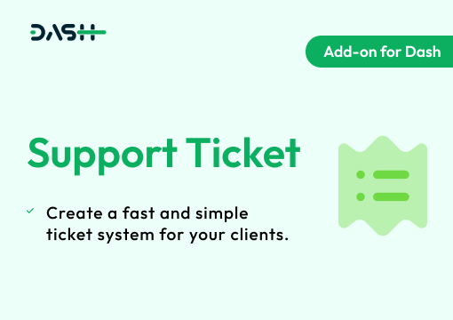 Support Ticket – Dash SaaS Add-on