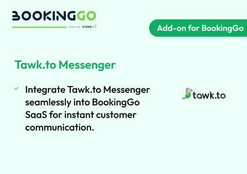 Tawk.to Messenger – BookingGo SaaS Add-on