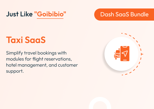 Taxi SaaS – Dash SaaS Bundle