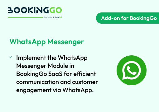WhatsApp Messenger – BookingGo SaaS Add-on