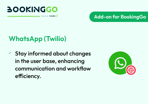 Whatsapp (Twilio) – BookingGo SaaS Add-on