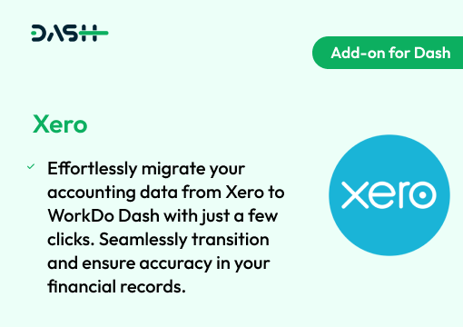 Xero – Dash SaaS Add-on