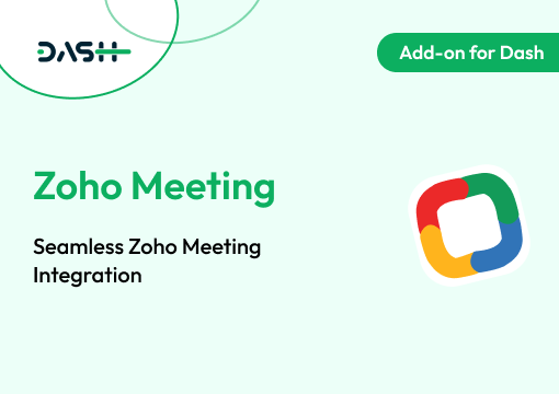 Zoho Meeting – Dash SaaS Add-On